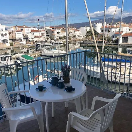 Apt Port Rhodes C, 2 Chbres, 2 Terrasses, Vue Sur Canal Principal De La Marina Et Sur Les Pyrenees Apartment